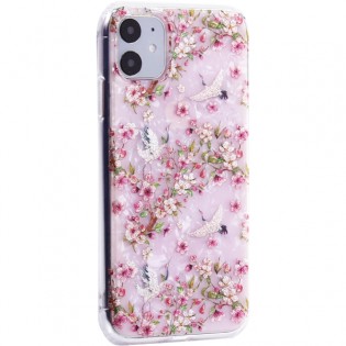 Чехол-накладка пластиковый Fashion Case для iPhone 11 (6.1") с силиконовыми бортами Розовый вид №1