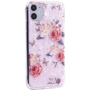 Чехол-накладка пластиковый Fashion Case для iPhone 11 (6.1") с силиконовыми бортами Розовый вид №3