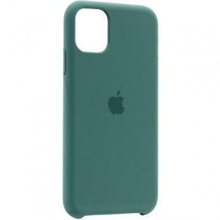 Чехол-накладка силиконовый Silicone Case для iPhone 11 (6.1") Темно-зеленый