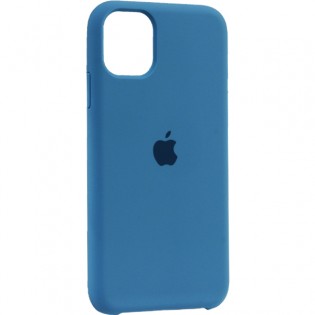 Чехол-накладка силиконовый Silicone Case для iPhone 11 (6.1") Насыщенный синий