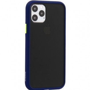 Чехол-накладка пластиковый KeepHone Armor Series для iPhone 11 Pro (5.8") с силиконовыми бортами Темно-синий