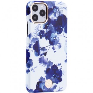 Чехол-накладка KINGXBAR для iPhone 11 Pro (5.8") пластик со стразами Swarovski (Орхидея)