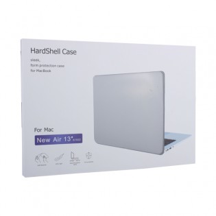 Защитный чехол-накладка HardShell Case для Apple MacBook Air 13 (2018-2019г.г.) A1932 матовая черная