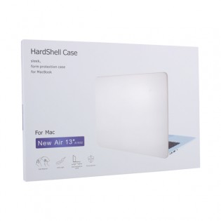Защитный чехол-накладка HardShell Case для Apple MacBook Air 13 (2018-2019г.г.) A1932 матовая прозрачная