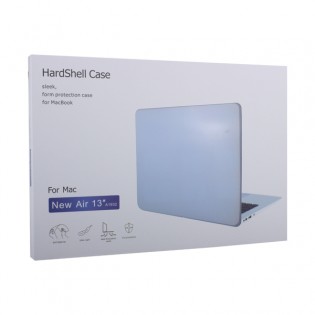 Защитный чехол-накладка HardShell Case для Apple MacBook Air 13 (2018-2019г.г.) A1932 матовая синяя