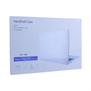 Защитный чехол-накладка HardShell Case для Apple MacBook Pro 13" Touch Bar (2016-2019г.) A1706/ A1708/ A1989 матовая прозрачная