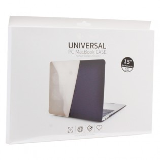 Защитный чехол-накладка COTEetCI MB1006-TT universal PC Case для Apple MacBook New Pro 15" (A1990, A1707) Прозрачный