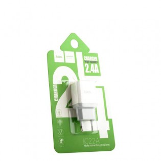 Адаптер питания Hoco C22A Little superior charger Apple&Android (USB: 5V max 1A) Белый