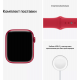 Apple Watch Series 7 45mm Red (красный) со спортивным ремешком красного цвета