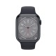 Apple Watch Series 8 45mm Midnight (тёмная ночь / белый) со спортивным ремешком цвета "тёмная ночь"