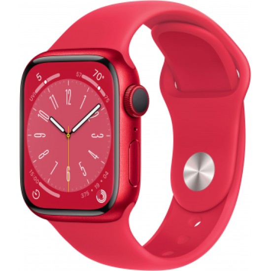Apple Watch Series 8 41mm Red (красный) со спортивным ремешком цвета "красный"