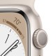 Apple Watch Series 8 45mm Starlight (сияющая звезда / белый) со спортивным ремешком цвета "сияющая звезда"