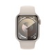 Apple Watch Series 9 41mm Starlight Aluminium (сияющая звезда / белый) со спортивным ремешком цвета "сияющая звезда" S/M/L