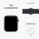Apple Watch Series SE-2 (2022) 44mm Midnight (тёмная ночь / черный) со спортивным ремешком цвета "тёмная ночь"