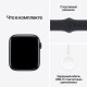 Apple Watch Series SE-2 (2023) 44mm Midnight (тёмная ночь / черный) со спортивным силиконовым ремешком цвета "тёмная ночь" S/M/L