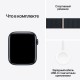 Apple Watch Series SE-2 (2023) 44mm Midnight (тёмная ночь / черный) со спортивным тканевым ремешком цвета "тёмная ночь"