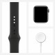 Apple Watch Series SE 40mm Space Gray (серый космос) со спортивным ремешком черного цвета