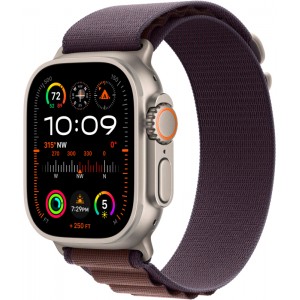 Apple Watch Ultra 2 GPS + Cellular 49mm Titanium (титановый корпус) с ремешком Alpine цвета индиго S/M/L