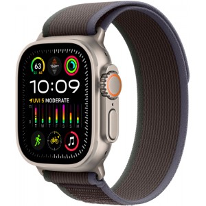 Apple Watch Ultra 2 GPS + Cellular 49mm Titanium (титановый корпус) с ремешком Trail синего / черного цвета S/M/L
