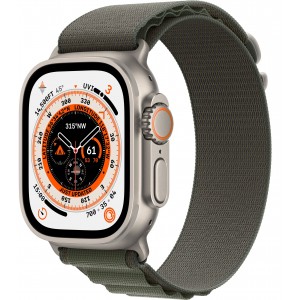 Apple Watch Ultra GPS + Cellular 49mm Titanium (титановый корпус) с ремешком Alpine зеленого цвета