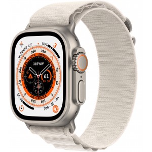 Apple Watch Ultra GPS + Cellular 49mm Titanium (титановый корпус) с ремешком Alpine цвета "сияющая звезда"